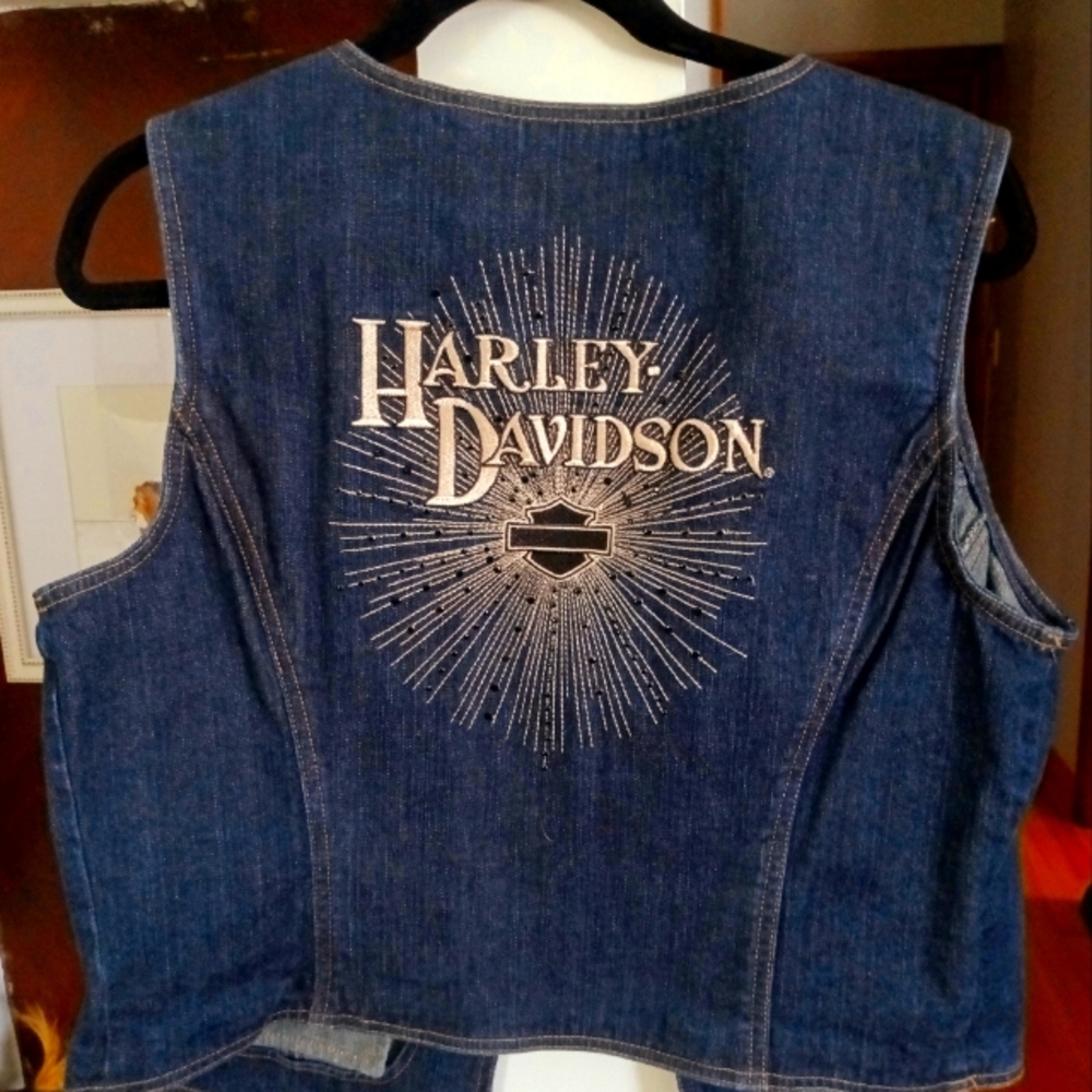 Woman Harley Davidson denim vest